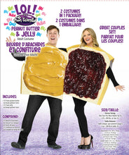 Load image into Gallery viewer, Peanut Butter and Jelly Sandwitch 2 Costume Set Food Adult Costume
