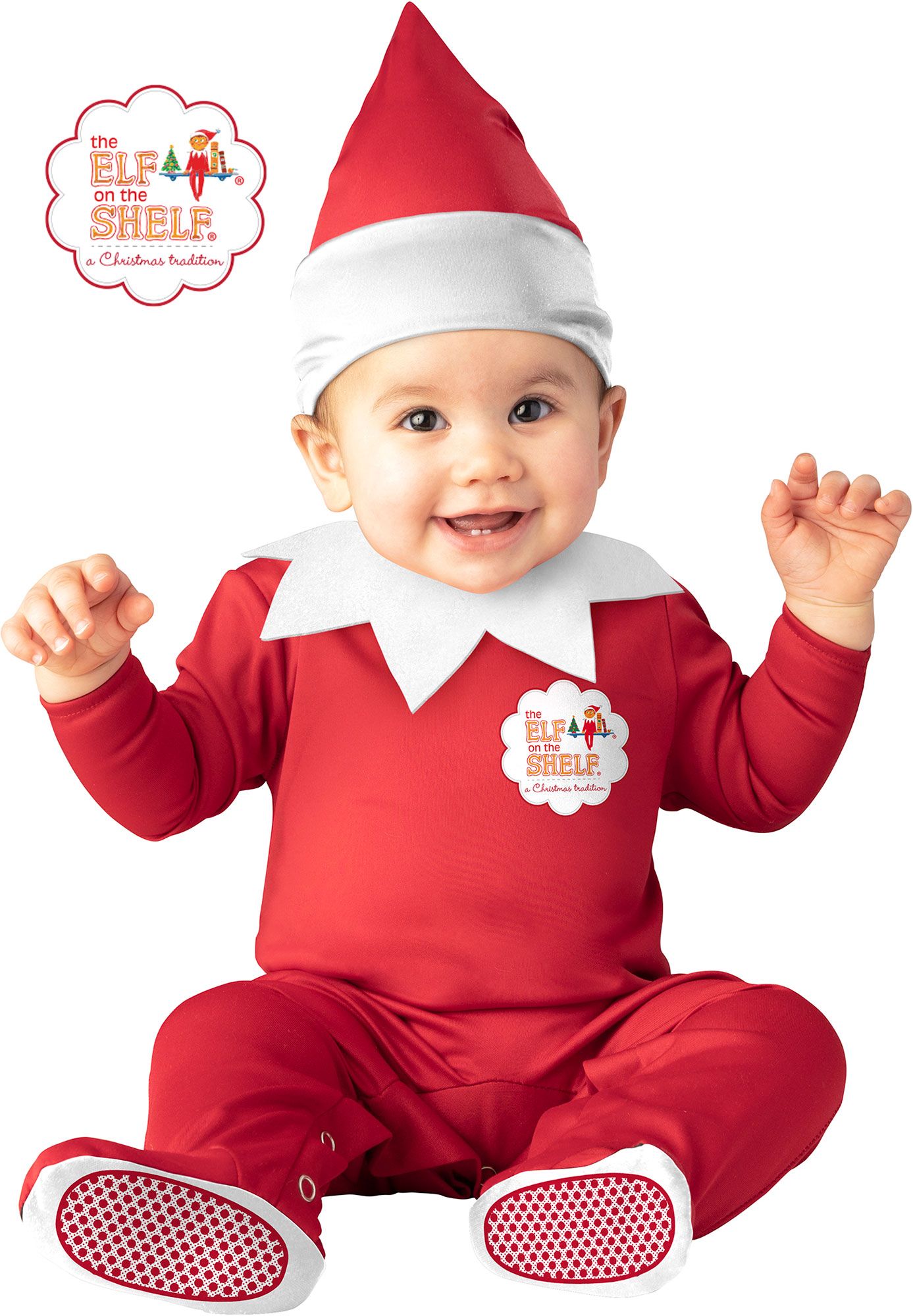 Elf On The Shelf Baby Boy Infant Costume Jumpsuit