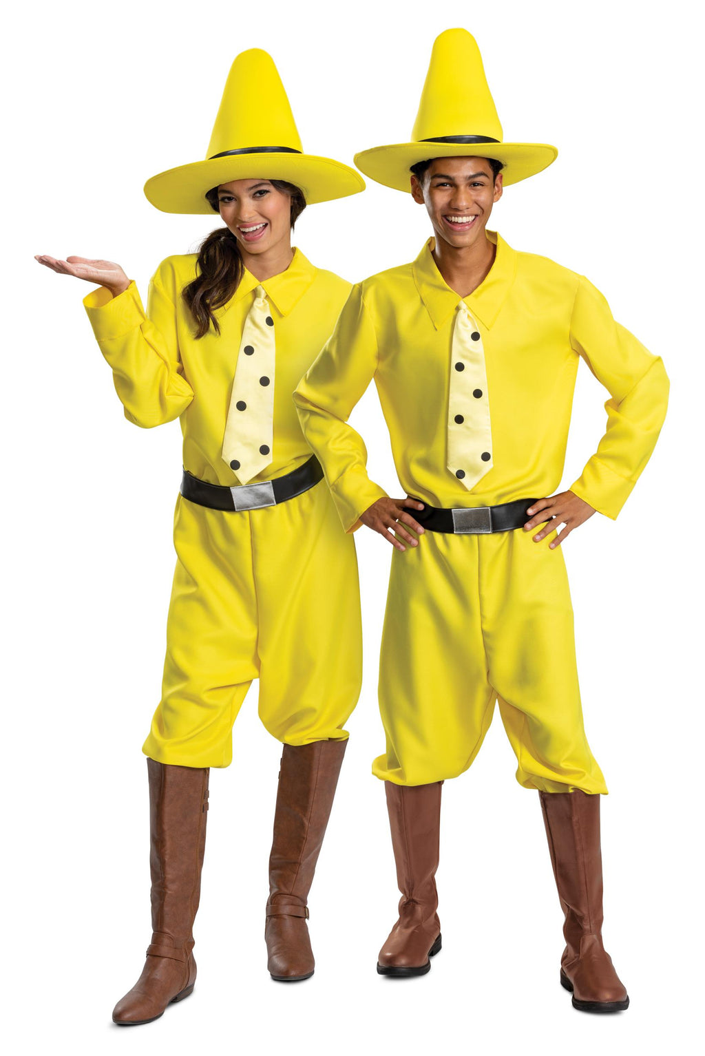 Man in Yellow Hat Curious George Costume Adult Small/Medium