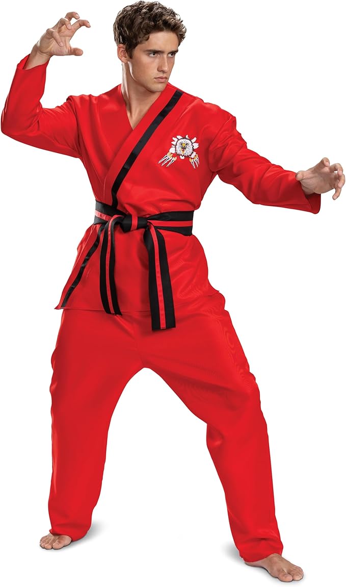 Eagle Fang Cobra Kai Karate Gi Red Classic Costume Adult X-Small/Small