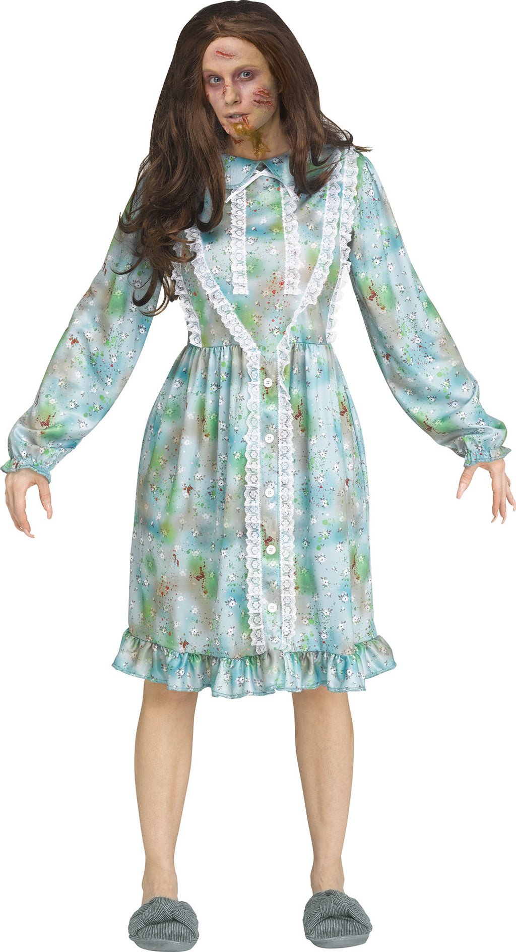 Nightmare Nightgown Horror Exorcist Dress Adult Costume M/L 10-14