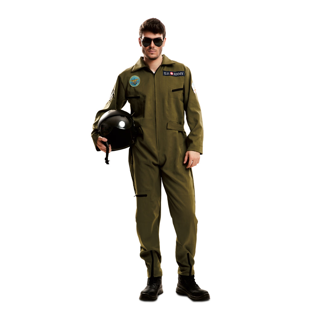 Top Gun Military Airforce Pilot Jumpsuit Adult Costume X-Large