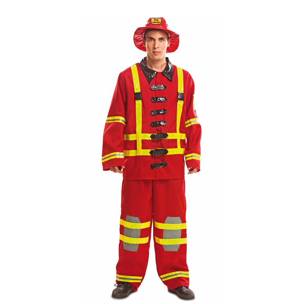 Firefighter Fireman Adult Costume Medium/Large
