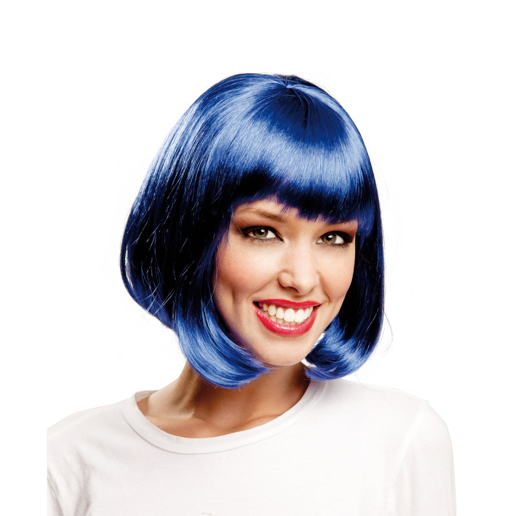 Short Blue Bob Deluxe Wig Halloween Costume Accessory