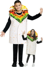 Load image into Gallery viewer, Festive Screen Print Burrito Child Mexican Food Costume
