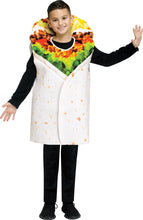 Load image into Gallery viewer, Festive Screen Print Burrito Child Mexican Food Costume
