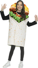 Load image into Gallery viewer, Festive Screen Print Burrito Child Mexican Food Costume
