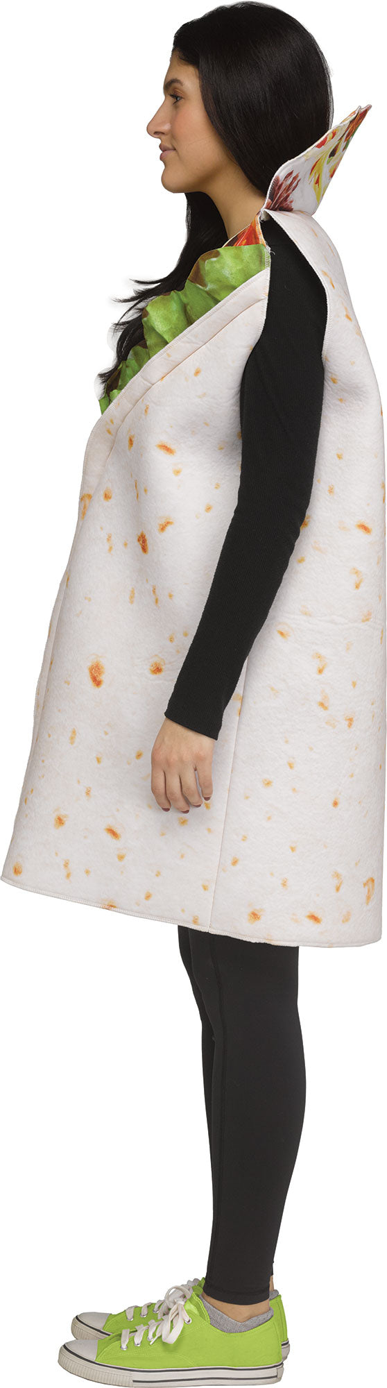 Festive Screen Print Burrito Adult Mexican Food Costume