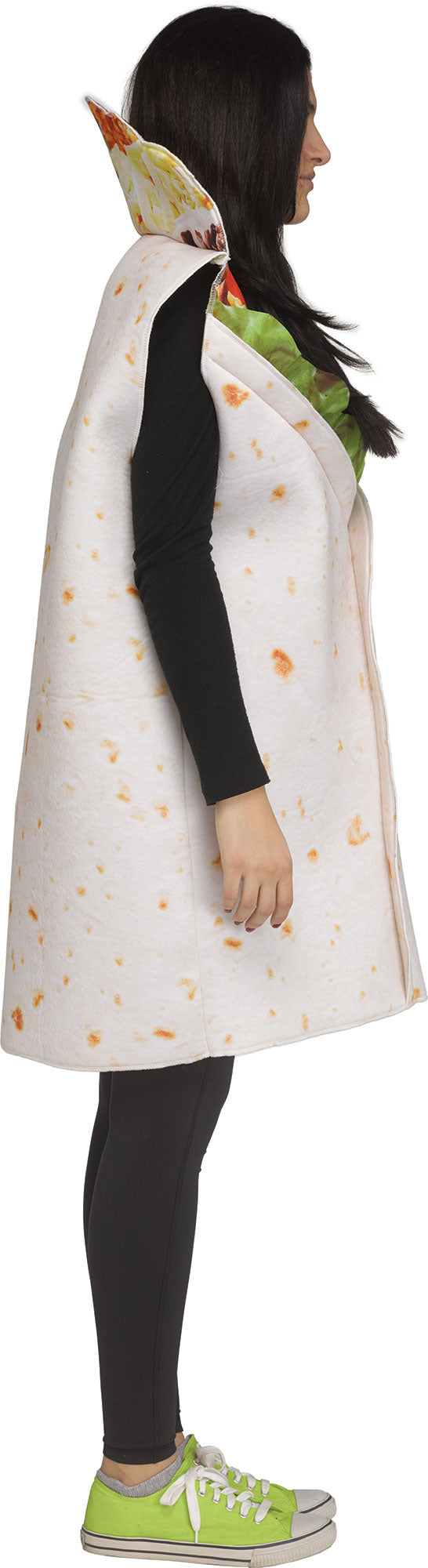 Festive Screen Print Burrito Adult Mexican Food Costume