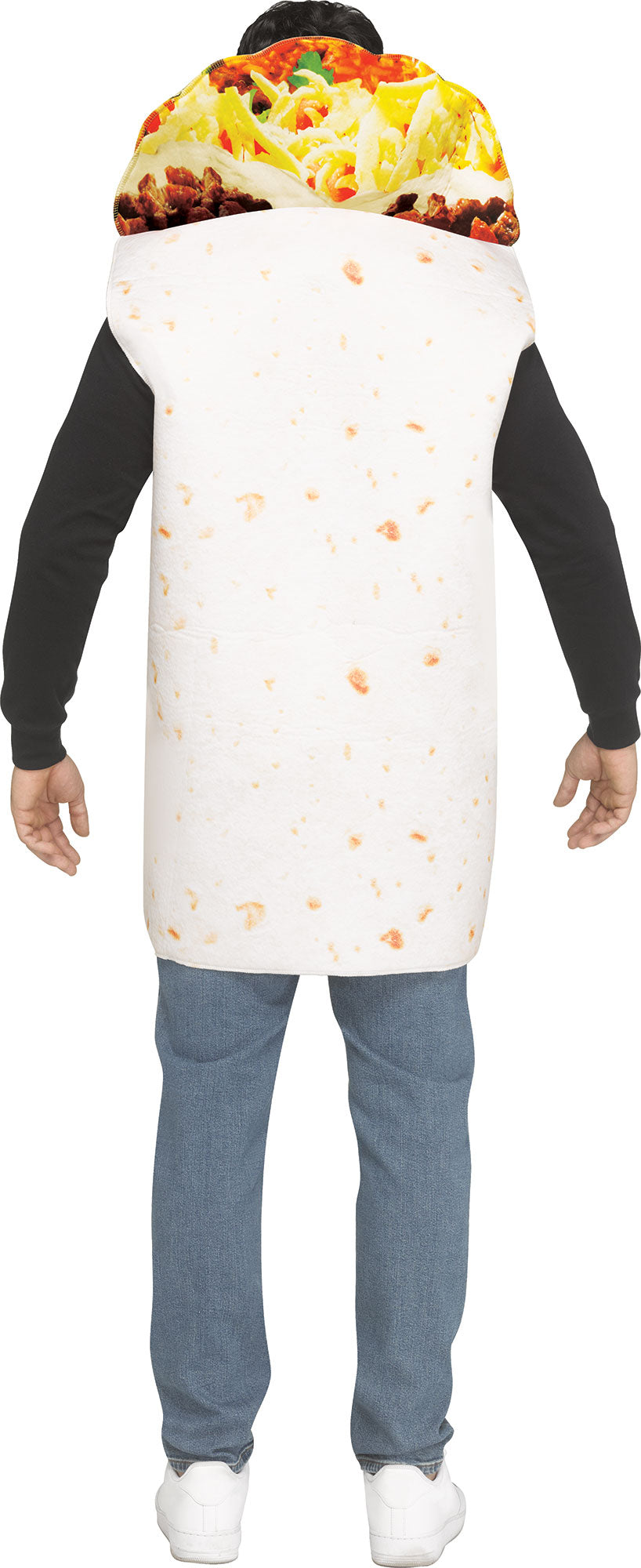 Festive Screen Print Burrito Adult Mexican Food Costume
