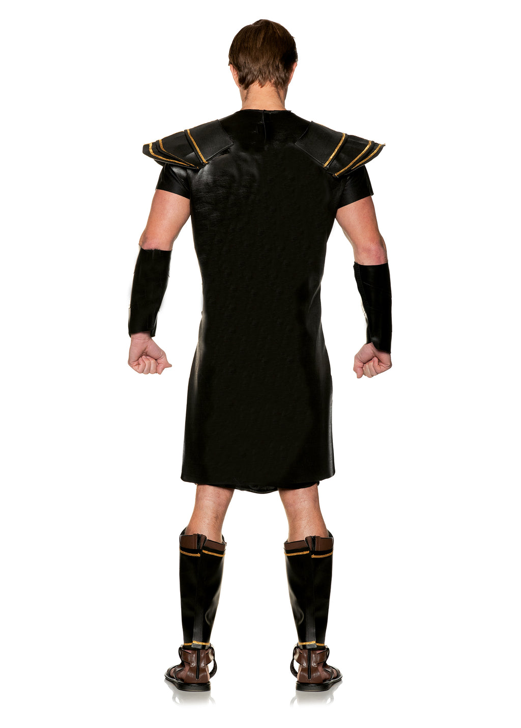 Roman Centurion Warrior Toga Black Adult Costume