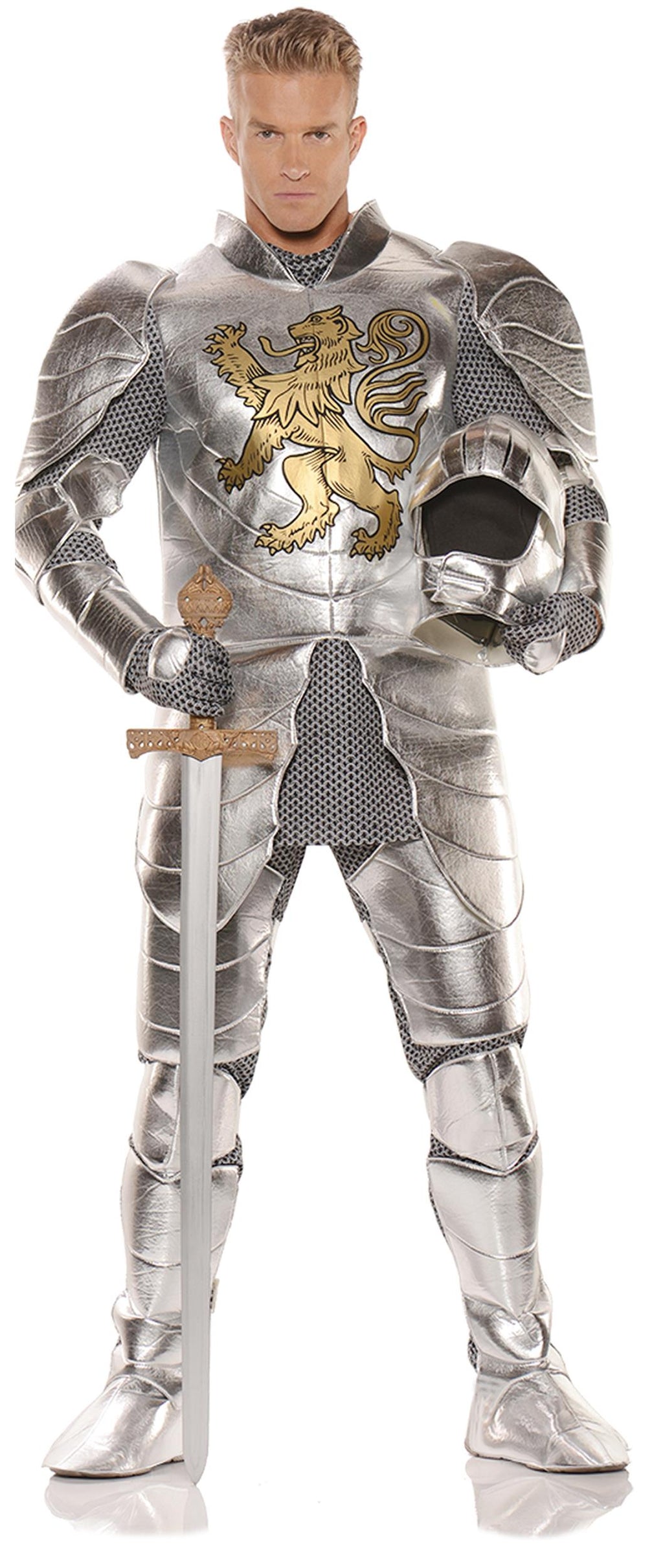 Knight In Shining Armor Silver Adult Costume Size Standard