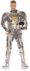 Knight In Shining Armor Silver Adult Costume Size XXL