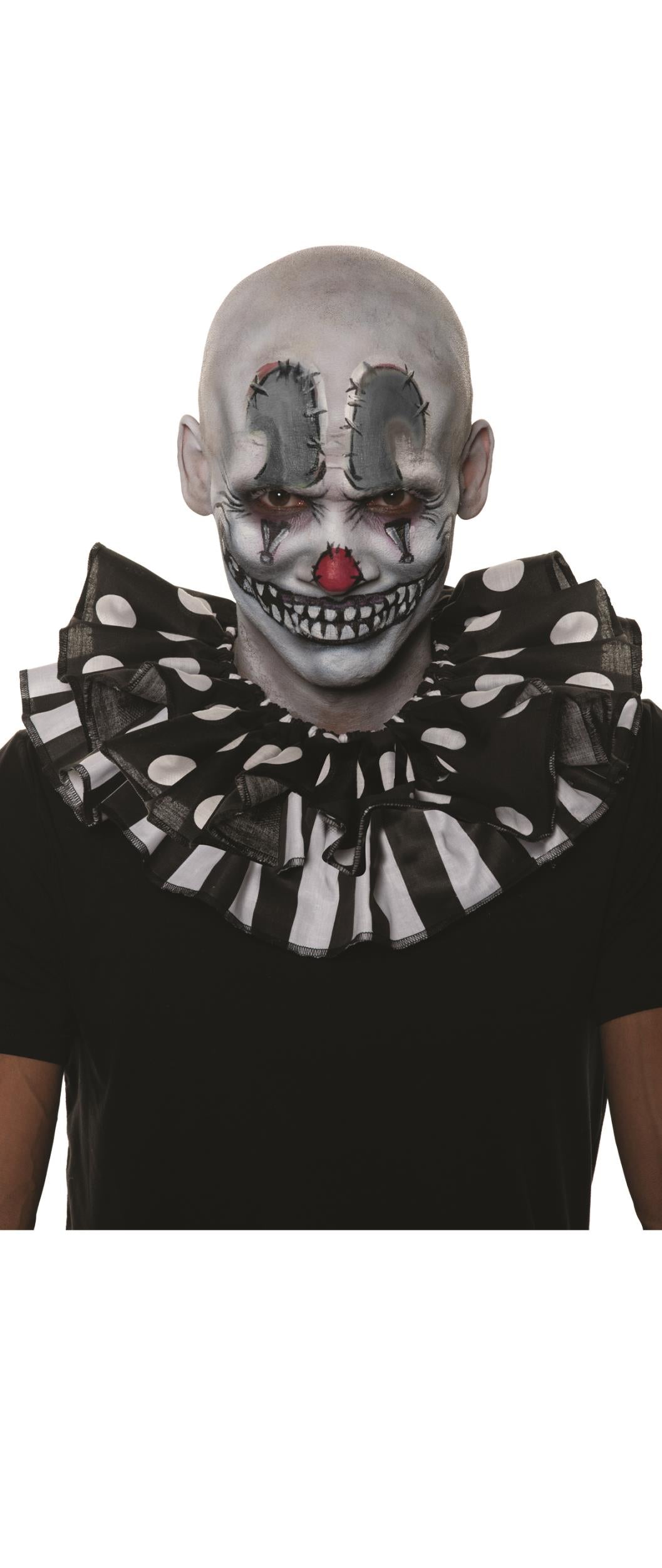 Clown Black and White Collar Jester Adult Accessory