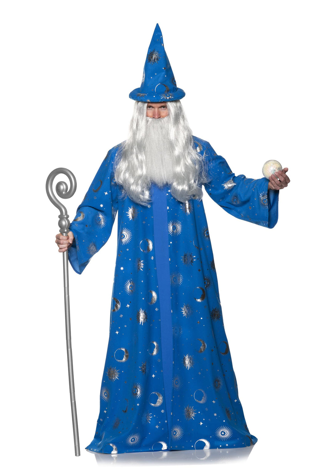 Celestial Wizard Robe Blue Classic Adult Costume Size Standard
