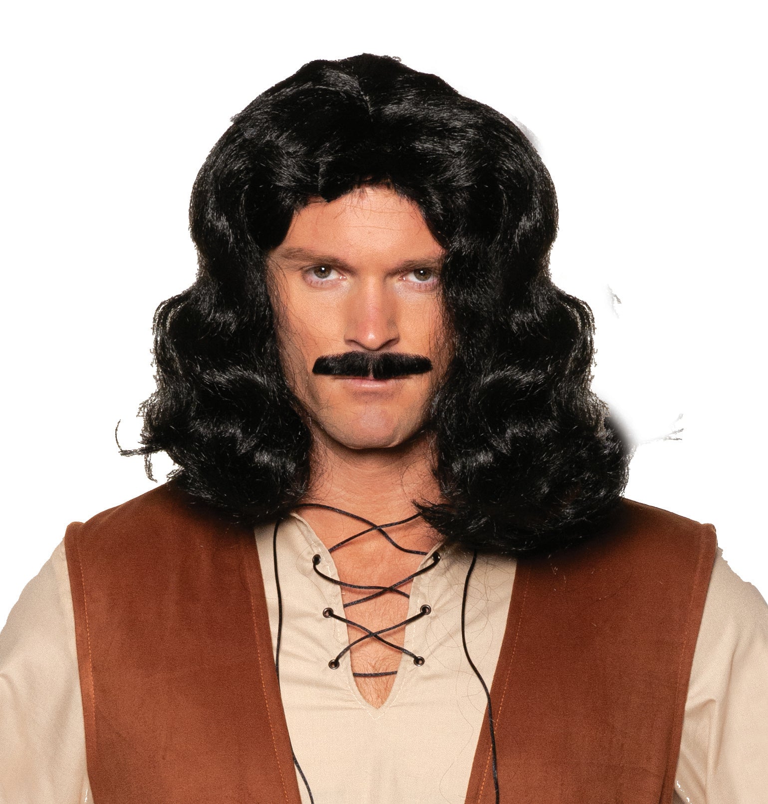 Native American Indian Long Black Adult Wig