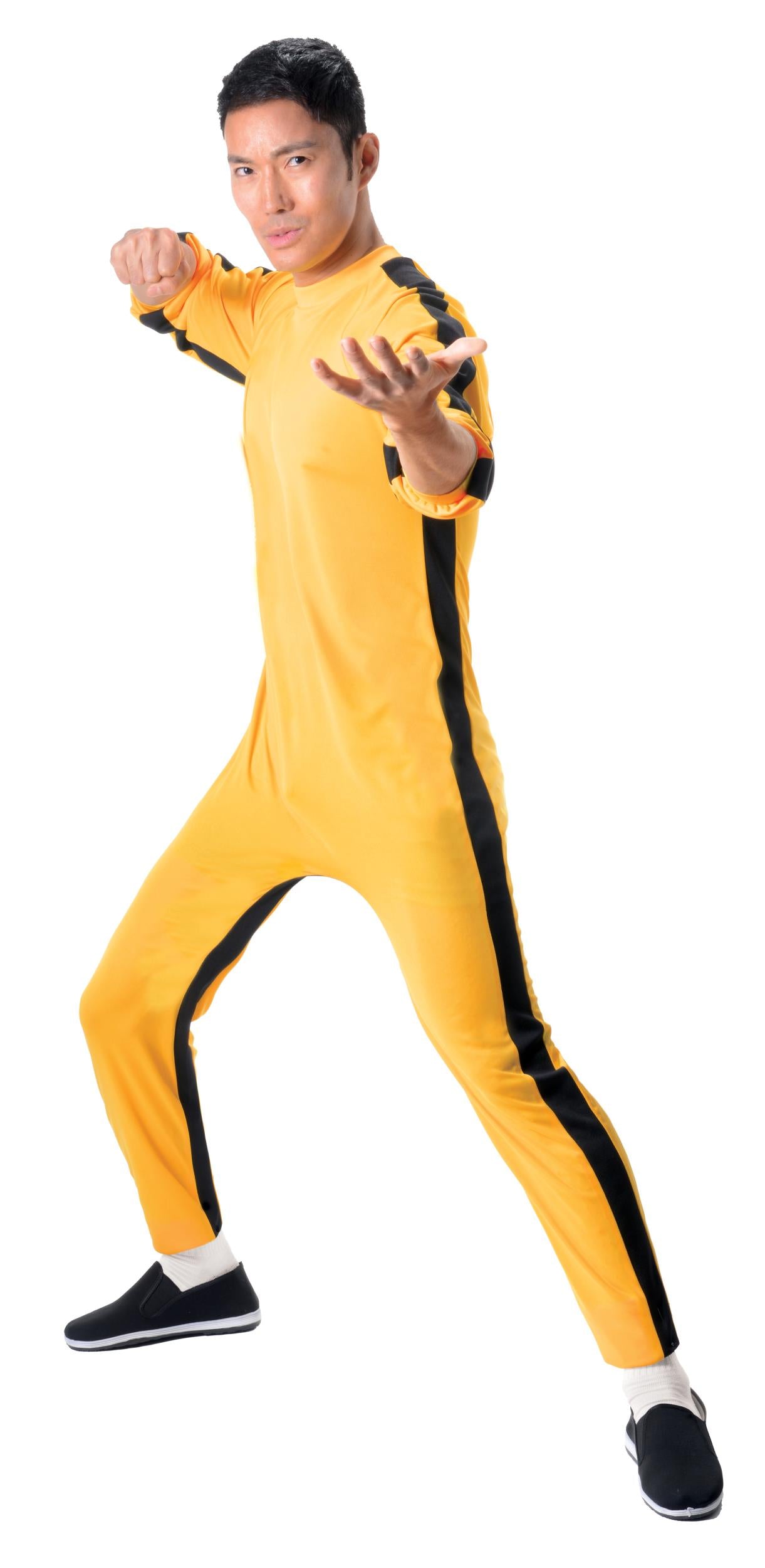 Bruce Lee Yellow Jumpsuit Adult Costume Size L/XL