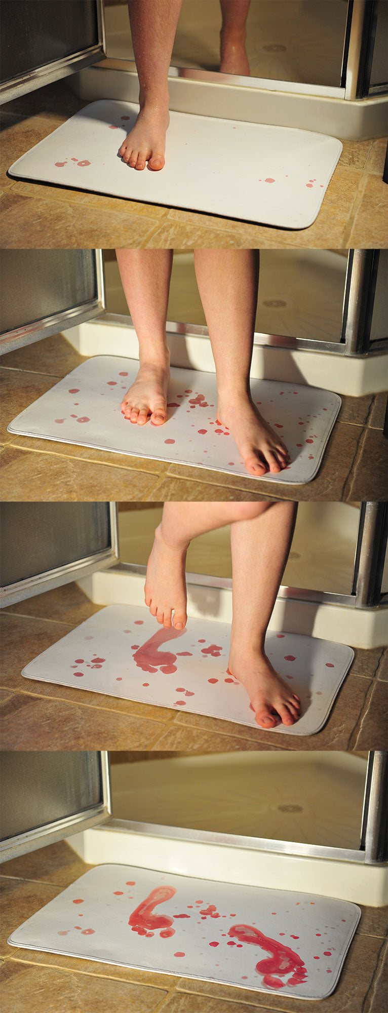 Bloody Bathroom Floor Mat Decoration