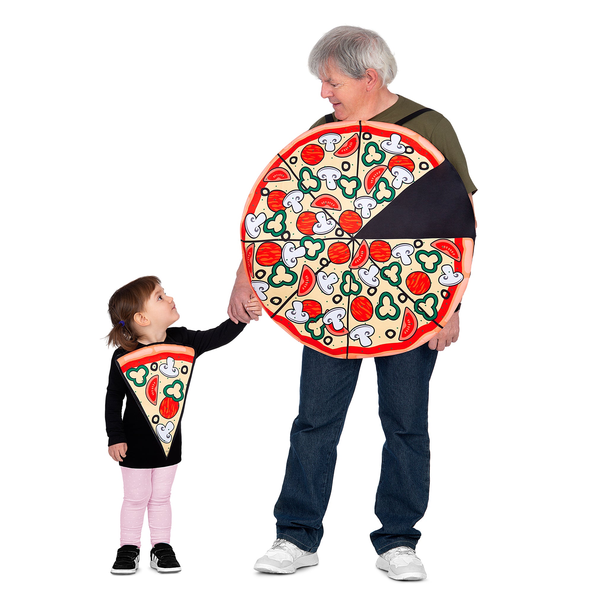 Pizza Party Slice Adult and Child Combo Costume Standard Size