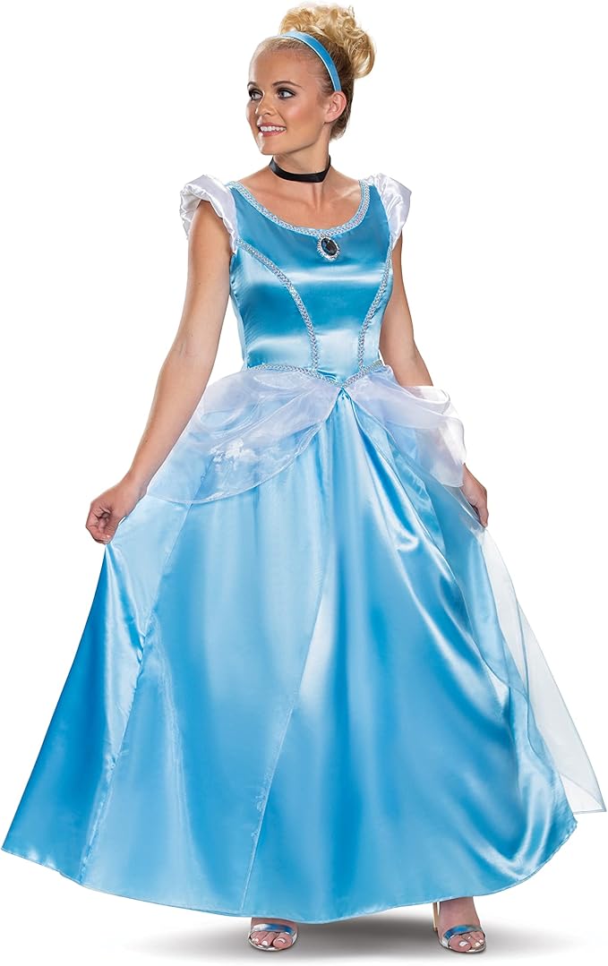 Cinderella Disney Deluxe Costume Dress for Women Large 12-14
