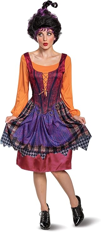 Mary Hocus Pocus Costume Dress for Teen Jr 7-9