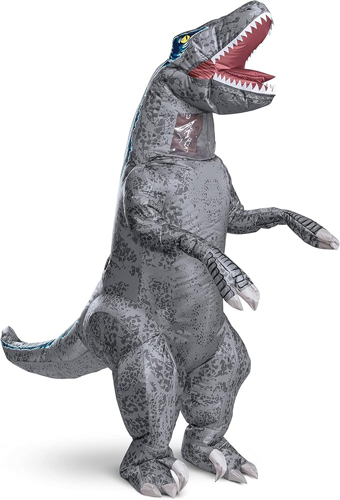 Jurassic World Blue Dinosaur Inflatable Adult Costume Size Standard
