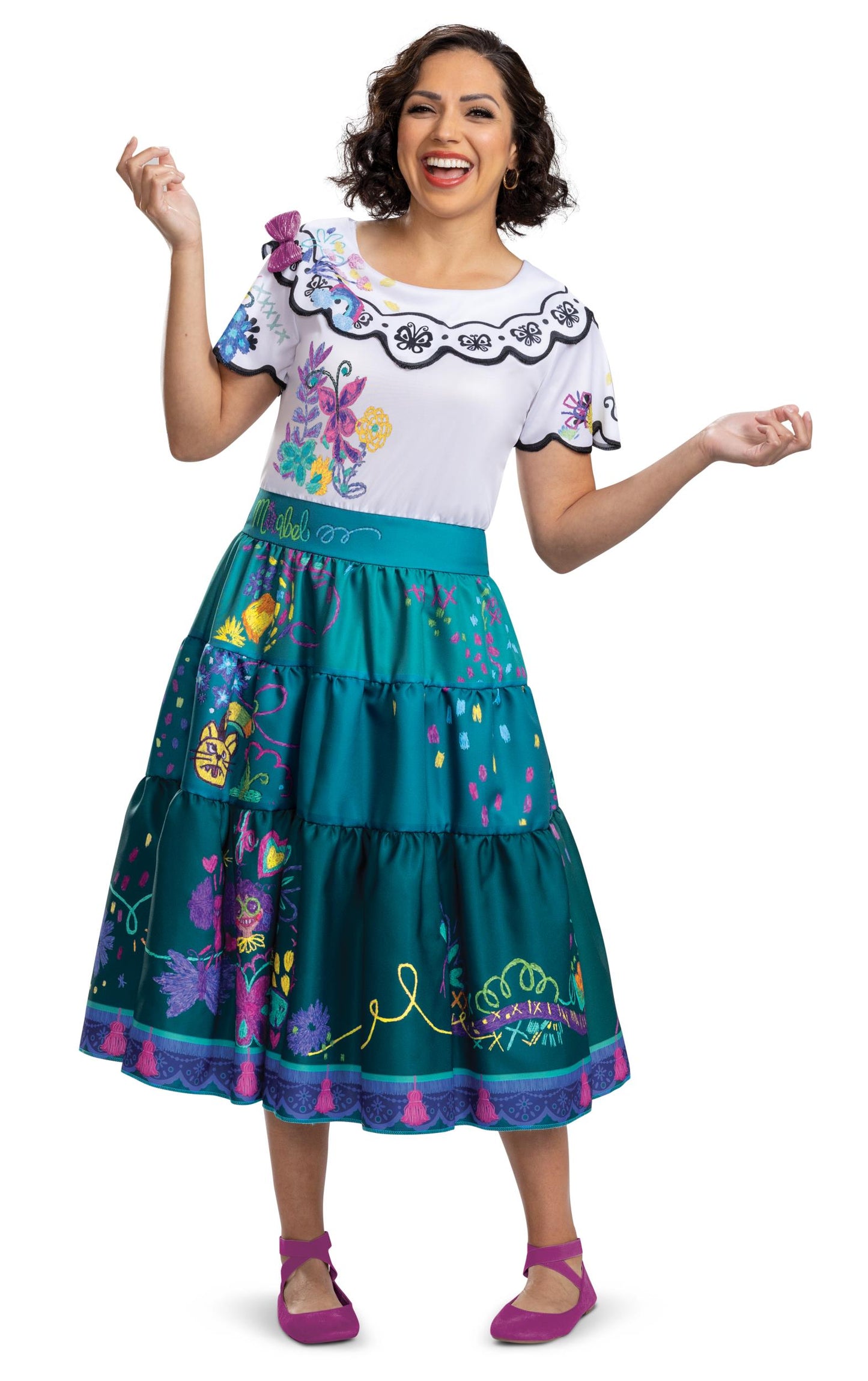 Disney Encanto Mirabel Madrigal Deluxe Costume Dress for Women Medium 8-10