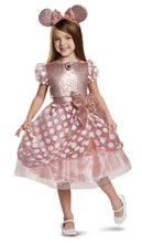 Load image into Gallery viewer, Disney Minnie Mouse Rose Gold Deluxe Child Costume Toddler X-Small 3T-4T

