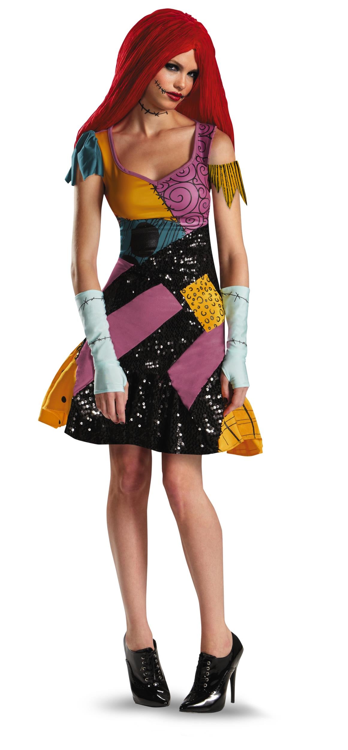 Sally Glam Dress Nightmare Before Christmas Costume for Women Large 12-14