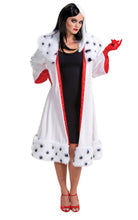 Load image into Gallery viewer, Cruella de Vil Deluxe Coat Costume for Women Small 4-6
