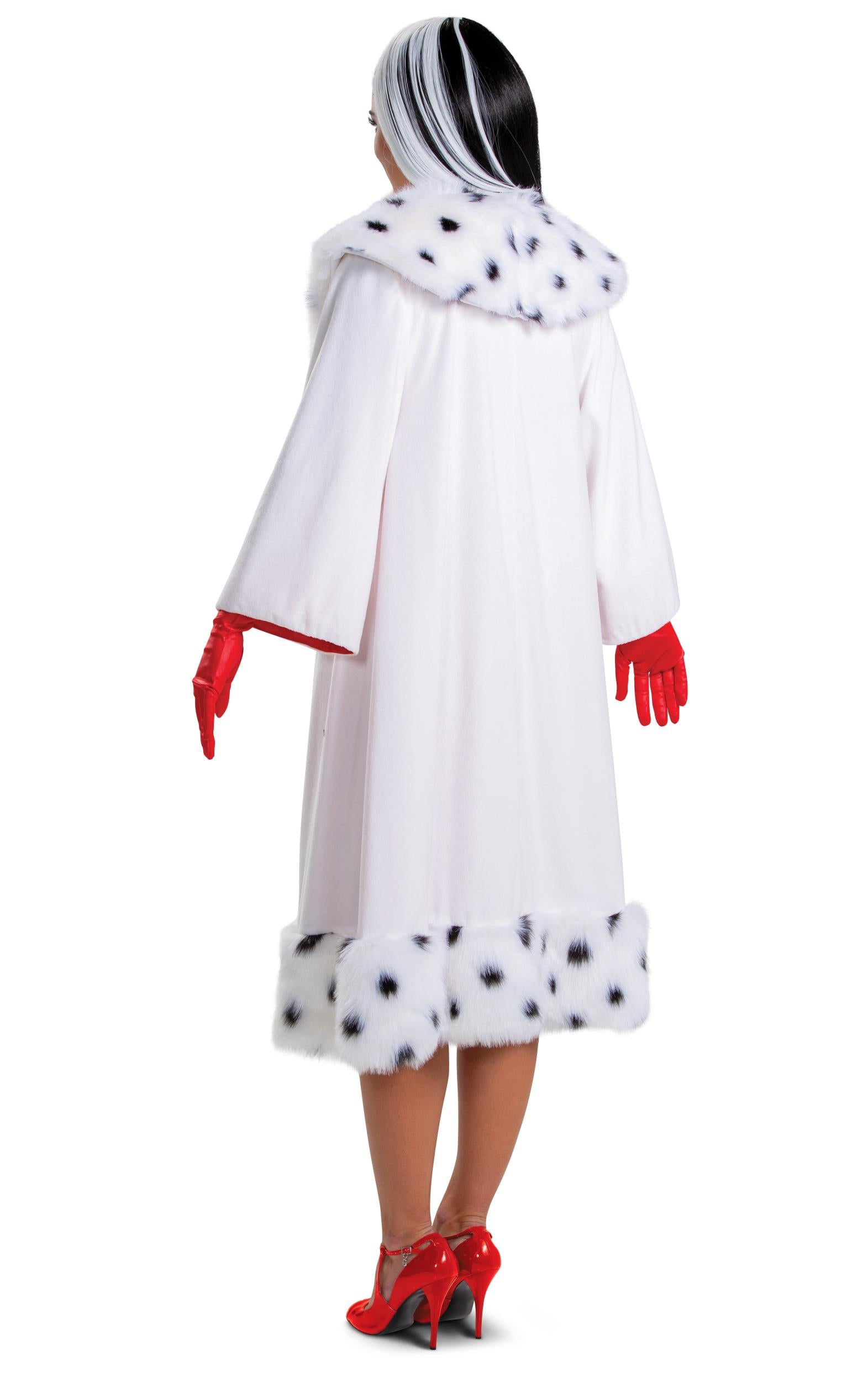 Cruella de Vil Deluxe Coat Costume for Women Small 4-6