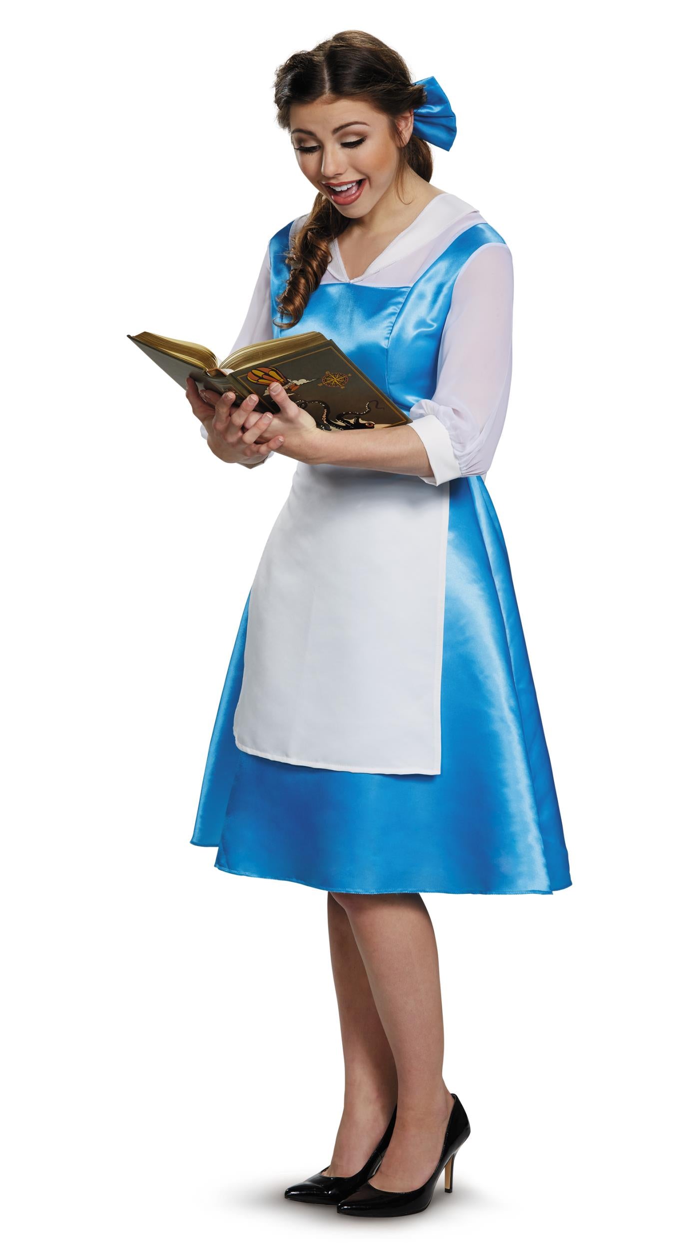 Disney Bell Blue Dress Beauty and the Beast Child Costume Size Medium 7-8