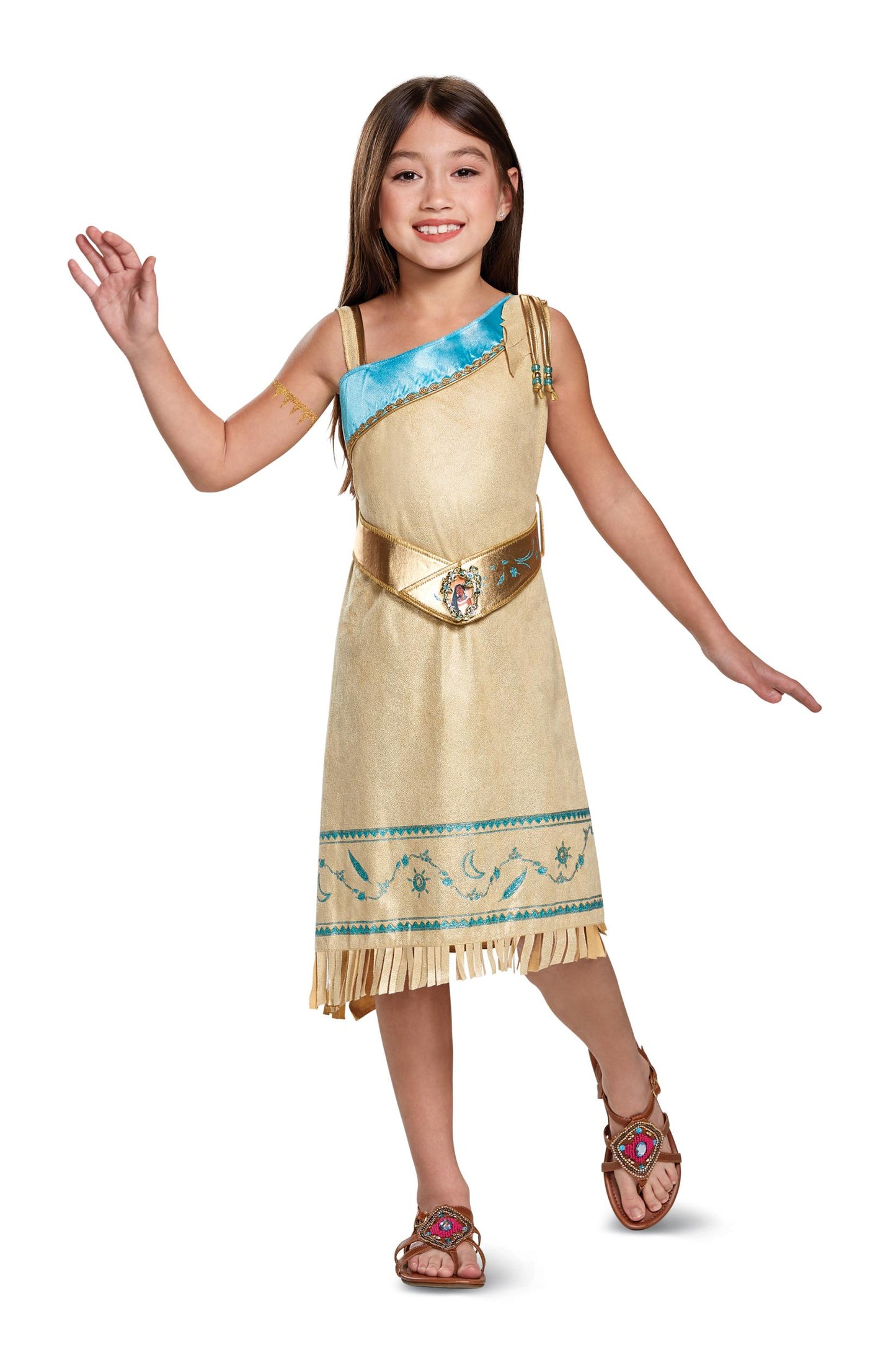 Pocahontas Disney Princess Deluxe Girls Costume Medium 7-8