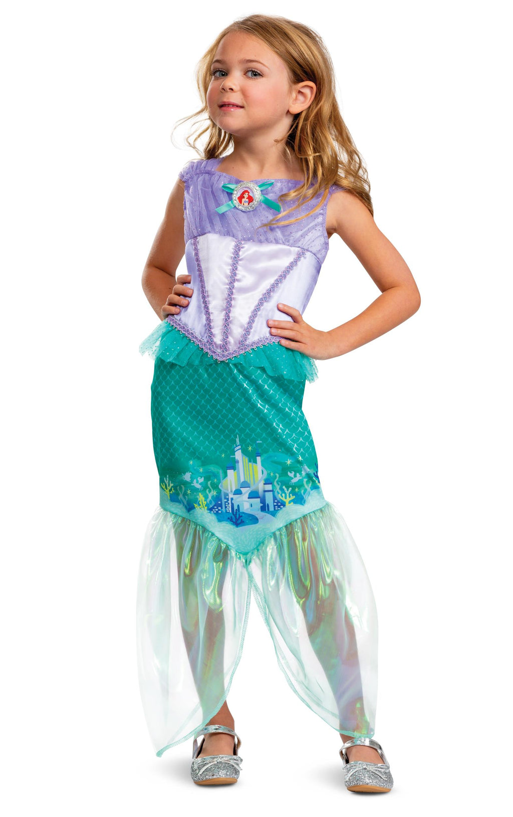 Disney Little Mermaid Ariel Princess Deluxe Toddler Costume 2T