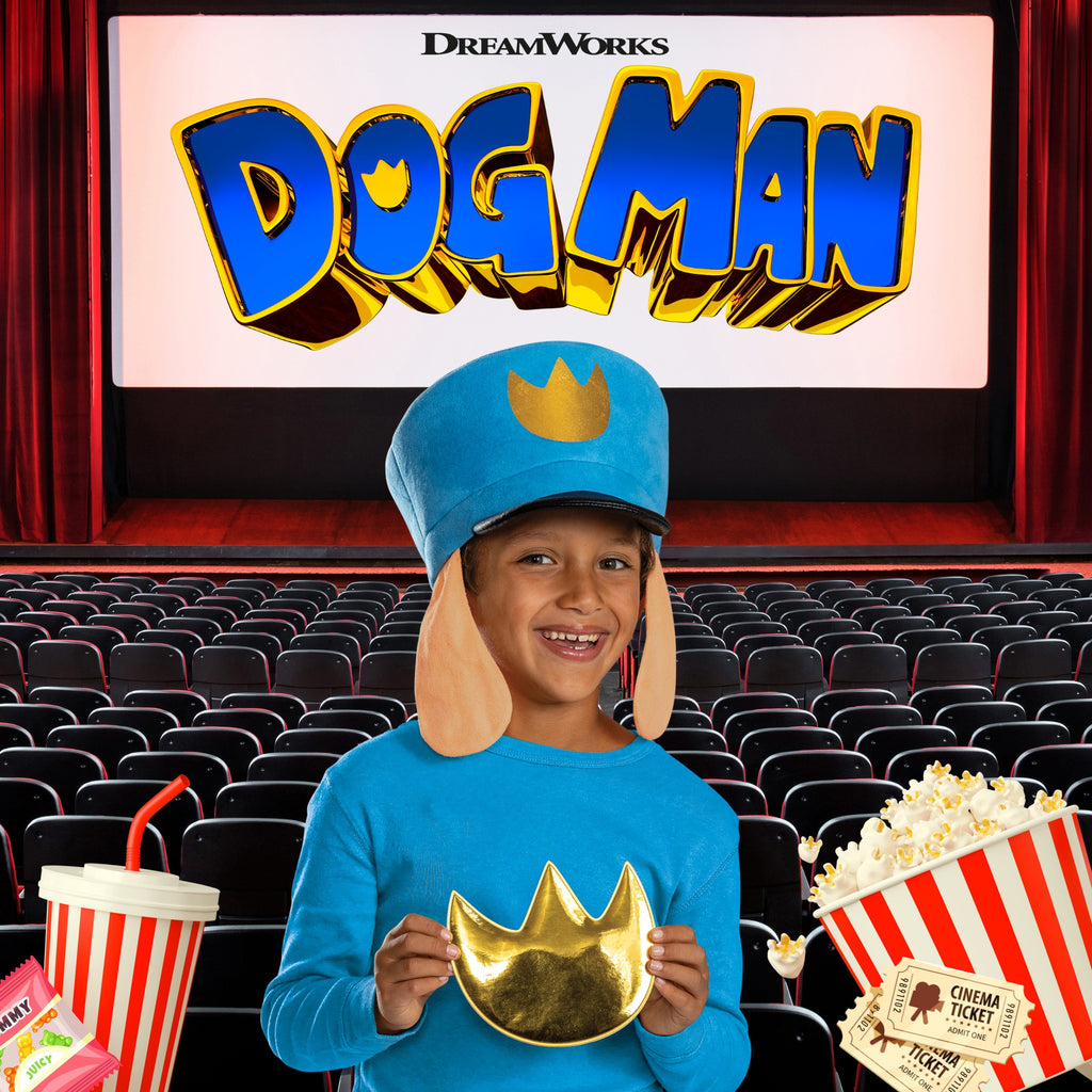 Dog Man Child Costume Accessory Kit Hat with Decal