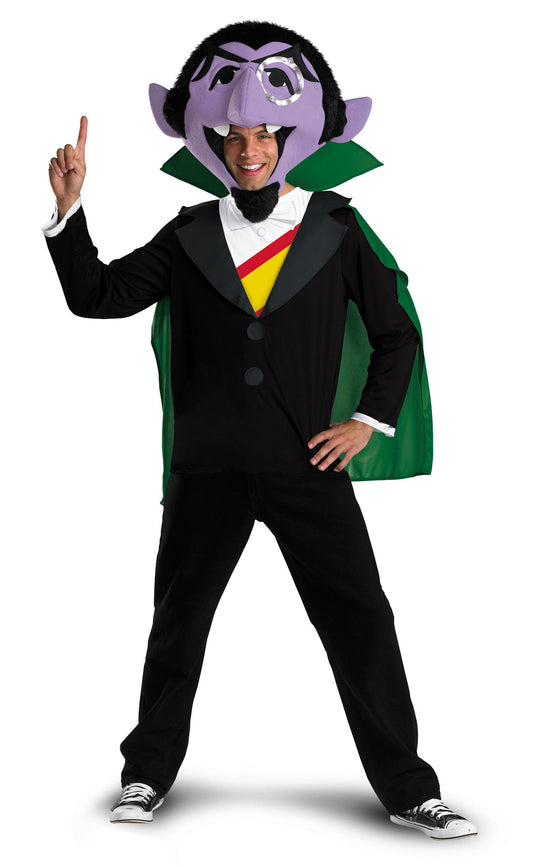 The Count Vampire Sesame Street Deluxe Adult Costume X-Large 42-46