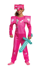 Load image into Gallery viewer, Pink Armor Minecraft Child Costume Medium 7-8
