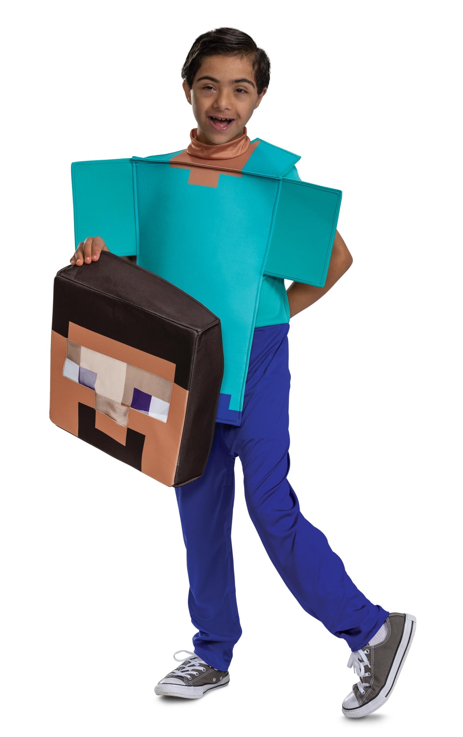 Minecraft Steve Adaptive Child Costume Medium 7-8