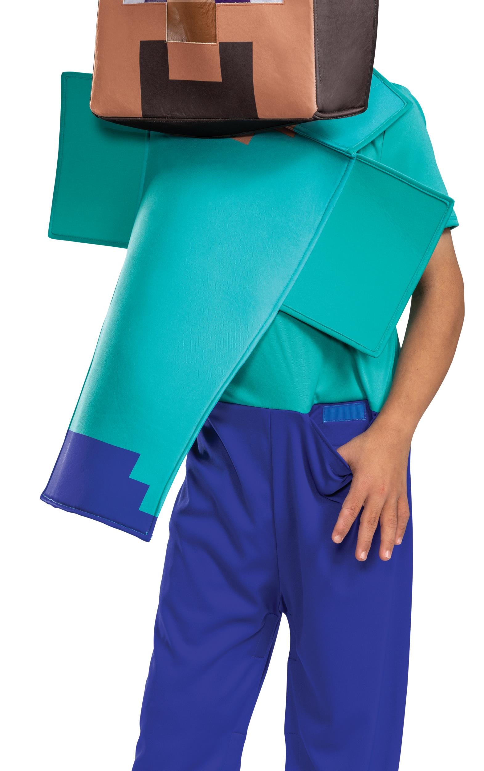 Minecraft Steve Adaptive Child Costume Medium 7-8
