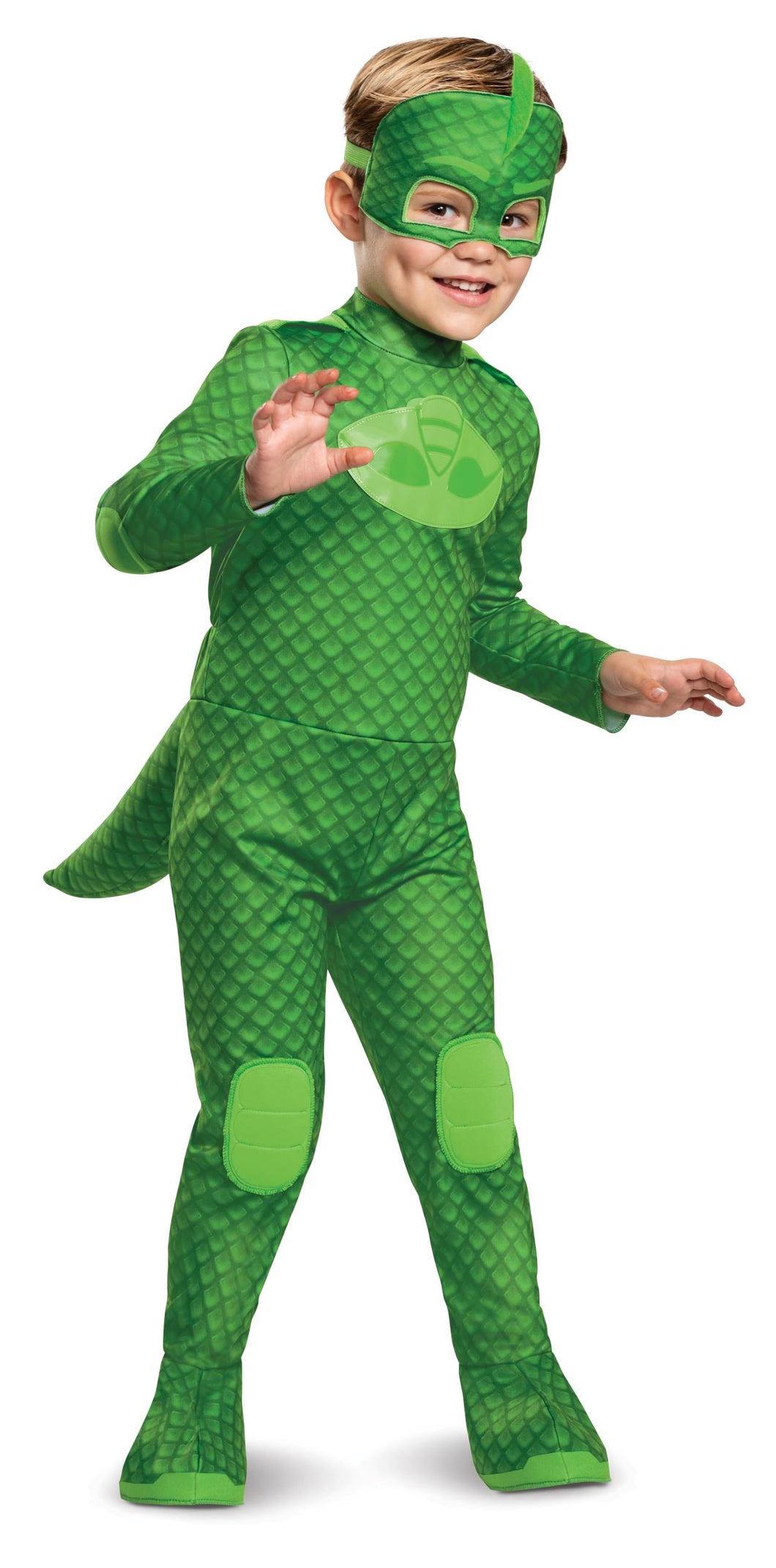 Gekko Deluxe Megasuit PJ Masks With Lights Toddler Costume 3T-4T