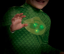 Load image into Gallery viewer, Gekko Deluxe Megasuit PJ Masks With Lights Toddler Costume 3T-4T
