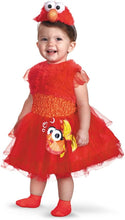 Load image into Gallery viewer, Frilly Elmo Sesame Street Dress Red Girls Deluxe Toddler Costume 12-18 Months
