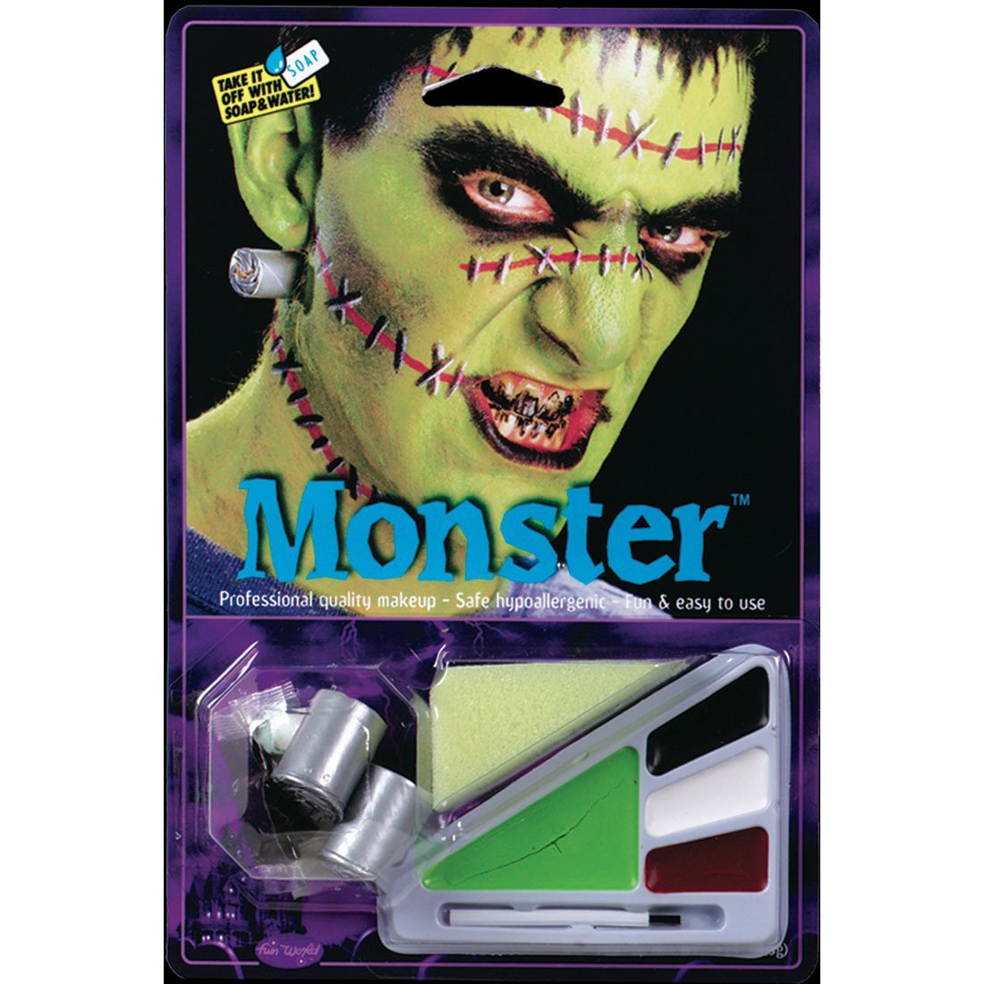 Frankenstein Monster with Bolts Halloween Costume Palette Makeup Kit
