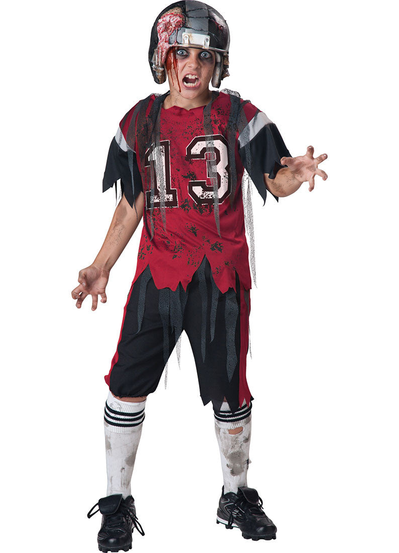 InCharacter Zombie Football Player Deluxe Child Costume Size Medium 8