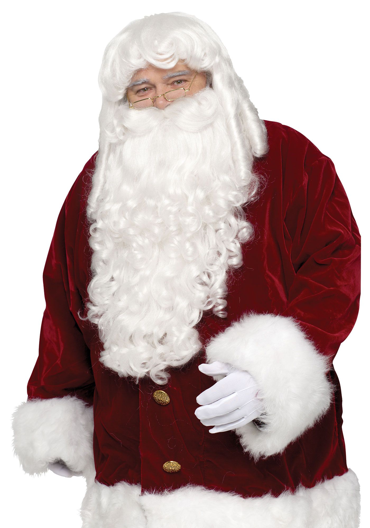 Professional Santa Clause Wig and Beard Set