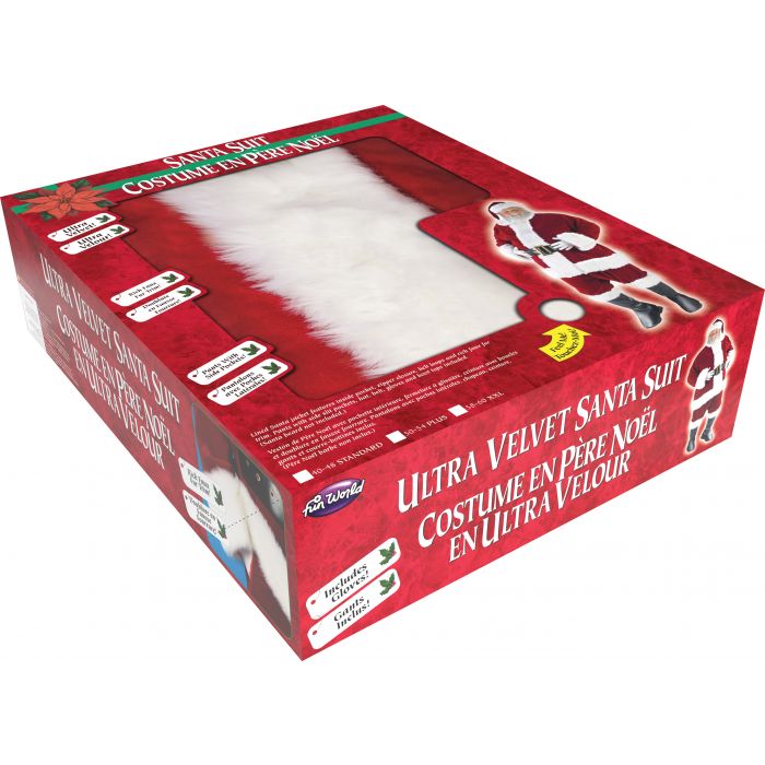 Ultra Velvet Santa Claus Suit Costume Size XXL 58-60