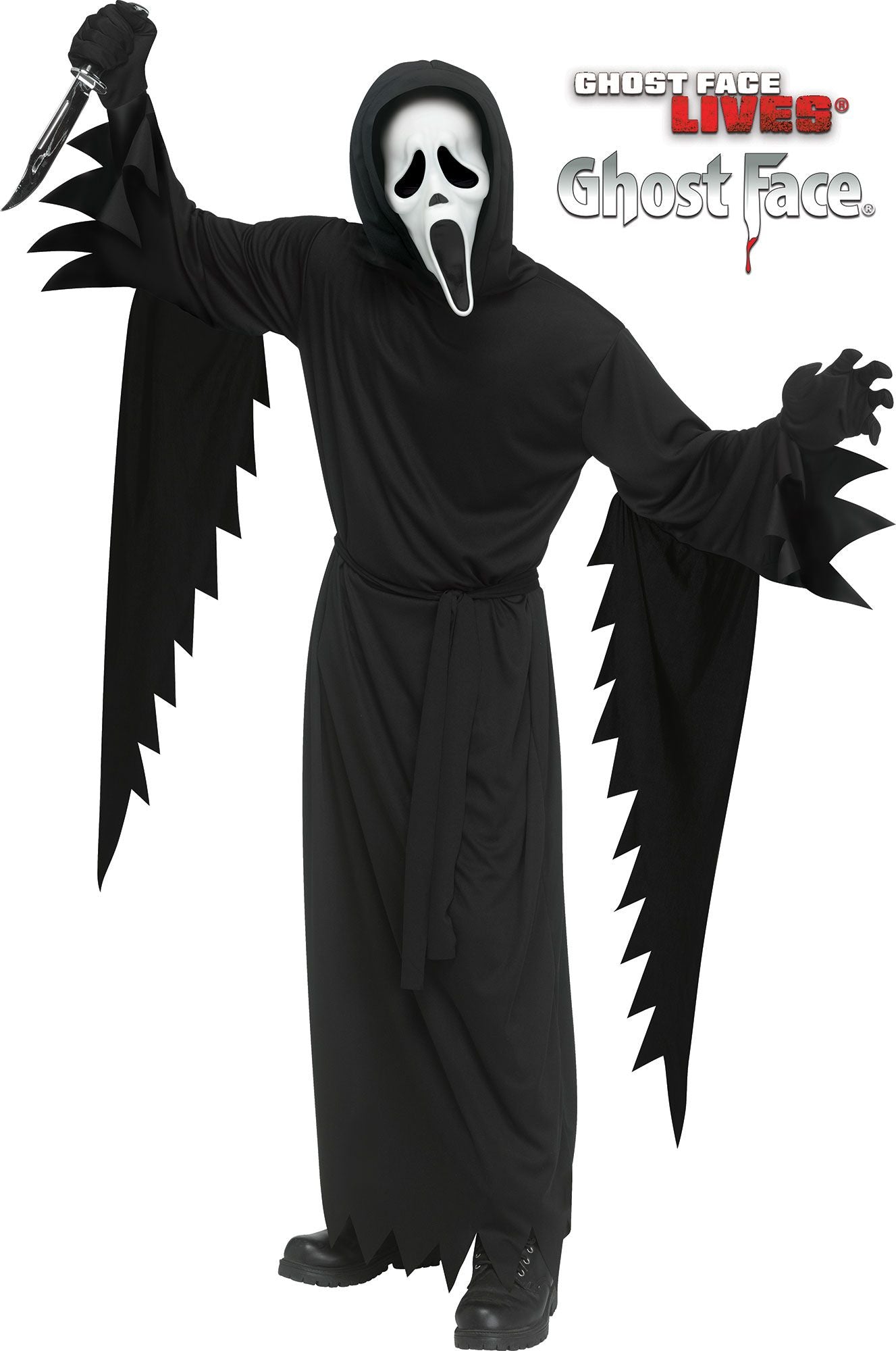 Scream Stalker Ghost Face Small Adult Costume Teen Size