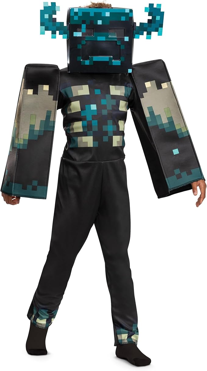 Minecraft Warden Child Costume Large 10-12