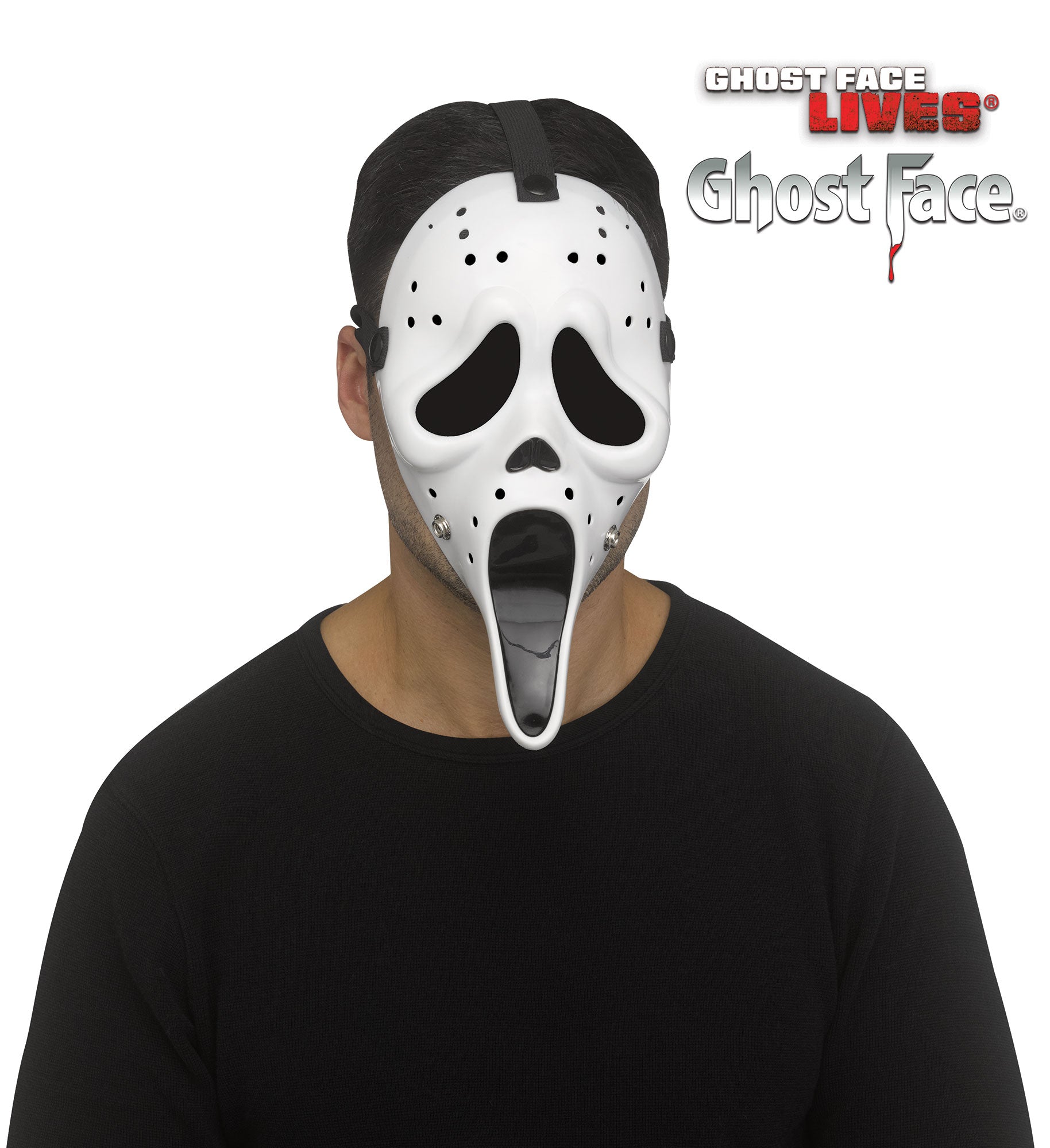 Fun World Scream Ghost Face White Hockey Character Costume Mask