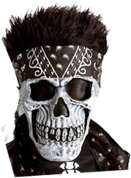 Fun World Bandana Biker Skeleton Costume Adult Mask